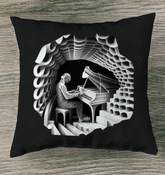 Blues Bask Outdoor Pillow